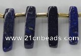 CTD1923 Top drilled 6*20mm - 8*45mm sticks lapis lazuli beads