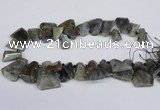 CTD2103 Top drilled 15*25mm - 25*30mm freeform labradorite beads