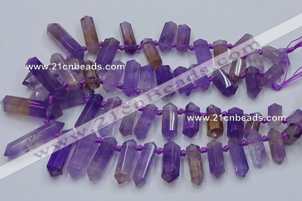 CTD2110 Top drilled 10*25mm - 12*45mm sticks ametrine beads