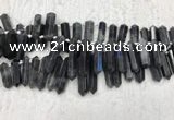 CTD2115 Top drilled 10*25mm - 12*45mm sticks labradorite beads