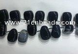 CTD2133 Top drilled 15*25mm - 18*25mm freeform agate beads