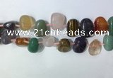 CTD2153 Top drilled 15*25mm - 18*25mm freeform mixed gemstone beads