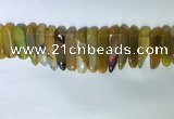 CTD2164 Top drilled 8*20mm - 10*40mm sticks agate gemstone beads