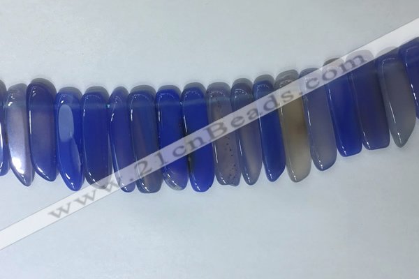 CTD2168 Top drilled 8*20mm - 10*40mm sticks agate gemstone beads