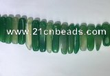 CTD2169 Top drilled 8*20mm - 10*40mm sticks agate gemstone beads