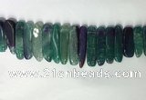 CTD2174 Top drilled 8*20mm - 10*40mm sticks agate gemstone beads