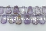 CTD2266 Top drilled 16*28mm - 20*30mm faceted freeform ametrine beads