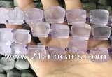 CTD2281 Top drilled 15*20mm - 17*23mm freeform amethyst beads