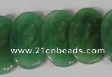 CTD23 Top drilled 20*30mm oval green aventurine beads wholesale