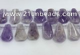 CTD2338 Top drilled 16*18mm - 20*30mm freeform lavender amethyst beads