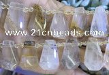 CTD2346 Top drilled 16*18mm - 20*30mm freeform scenic quartz beads