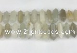 CTD2392 Top drilled 13*30mm - 14*42mm sticks moonstone beads