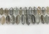 CTD2393 Top drilled 13*30mm - 14*42mm sticks moonstone beads