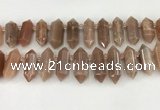 CTD2394 Top drilled 13*30mm - 14*42mm sticks moonstone beads