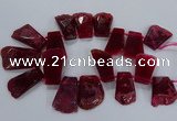 CTD2558 Top drilled 20*35mm - 30*45mm freeform agate gemstone beads