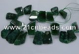 CTD2560 Top drilled 20*35mm - 30*45mm freeform agate gemstone beads