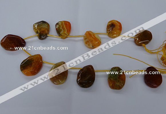 CTD2565 15.5 inches 18*25mm - 30*40mm freeform agate beads