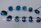 CTD2568 15.5 inches 18*25mm - 30*40mm freeform agate beads