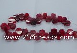 CTD2603 Top drilled 13*18mm - 23*33mm freeform agate beads