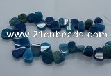 CTD2604 Top drilled 13*18mm - 23*33mm freeform agate beads
