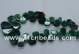 CTD2605 Top drilled 13*18mm - 23*33mm freeform agate beads