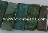 CTD2695 Top drilled 16*22mm - 16*55mm rectangle agate beads