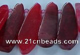 CTD2702 15.5 inches 10*25mm - 18*50mm freeform agate beads