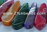 CTD2705 15.5 inches 10*25mm - 18*50mm freeform agate beads