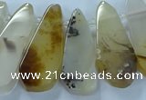 CTD2708 15.5 inches 10*25mm - 18*50mm freeform montana agate beads