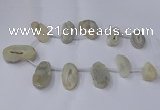 CTD2710 15.5 inches 20*30mm - 35*45mm freeform druzy agate beads