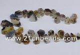 CTD2732 Top drilled 15*20mm - 25*35mm freeform montana agate beads