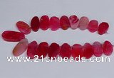 CTD2746 Top drilled 18*25mm - 22*40mm freeform agate beads