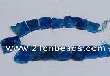 CTD2758 Top drilled 25*30mm - 35*45mm freeform agate beads