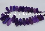 CTD2820 Top drilled 15*30mm - 18*45mm sticks agate gemstone beads