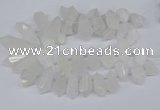 CTD2859 Top drilled 15*20mm - 22*50mm sticks quartz beads