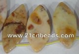 CTD30 Top drilled 15*30mm – 18*37mm marquise Morocco agate beads