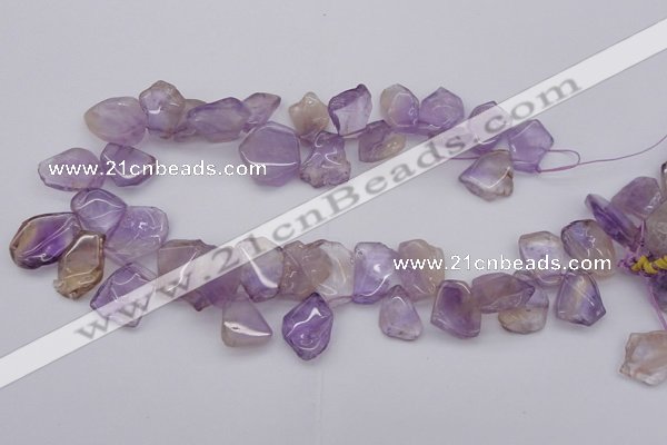 CTD303 Top drilled 15*20mm - 20*25mm freeform ametrine gemstone beads