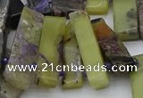 CTD330 Top drilled 10*25mm - 10*45mm sticks charoite beads