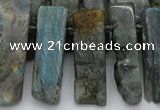 CTD331 Top drilled 10*20mm - 12*35mm sticks labradorite beads