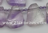 CTD336 Top drilled 15*20mm - 25*30mm freeform amethyst beads