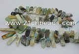 CTD3518 Top drilled 10*20mm - 12*40mm sticks amazonite beads