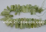 CTD3519 Top drilled 10*20mm - 12*40mm sticks New jade beads