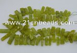 CTD3520 Top drilled 10*20mm - 12*40mm sticks Korean jade beads