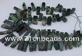 CTD3521 Top drilled 10*20mm - 12*40mm sticks kambaba jasper beads