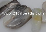 CTD353 Top drilled 10*28mm - 10*50mm wand botswana agate beads