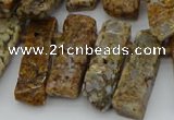 CTD3545 Top drilled 10*20mm - 12*35mm sticks opal gemstone beads