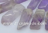 CTD3587 Top drilled 10*20mm - 12*40mm sticks lavender amethyst beads