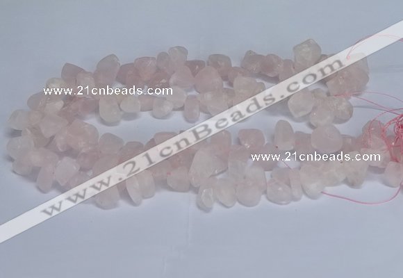 CTD3601 Top drilled 10*14mm - 13*18mm nuggets rose quartz beads