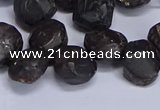 CTD3605 Top drilled 10*14mm - 13*18mm nuggets garnet beads