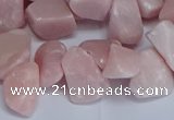 CTD3606 Top drilled 10*14mm - 13*18mm nuggets Chinese pink opal beads